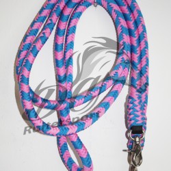 Hipponeiro sidepull hoofdstel KERI lichtblauw / roze