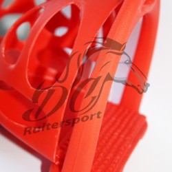 Hipponeiro kunststof korf stijgbeugels rood