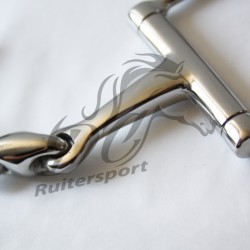 Hipponeiro RVS D-trens met bol tussenstuk 16 mm