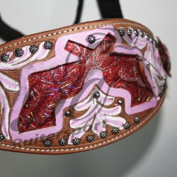 Hipponeiro PISTOLS nylon halster met lederen neusriem Western style